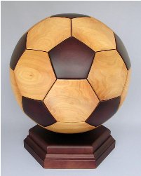 木製サッカーボール